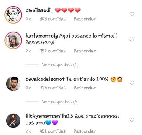 Personalidades como 
<b><a href="https://www.univision.com/famosos/se-acabo-la-espera-camila-sodi-sera-la-nueva-rubi-en-el-remake-de-la-telenovela-fotos">Camila Sodi</a></b>, Karla Monroig, 
<b>Osvaldo de León</b> y Lithya Manzanilla reaccionaron así a la publicación hecha por Bazán.