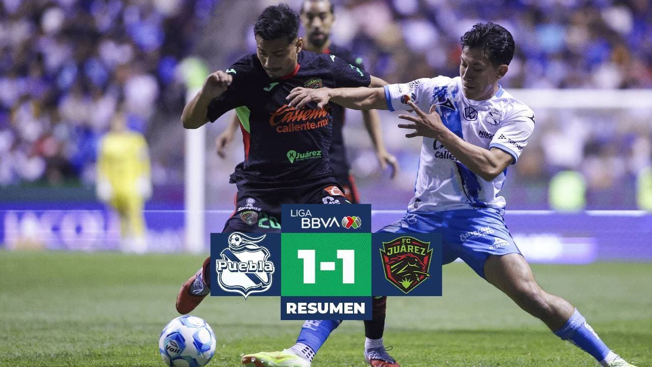 Puebla empata con FC Juárez y suma cuatro juegos son ganar en Liga MX