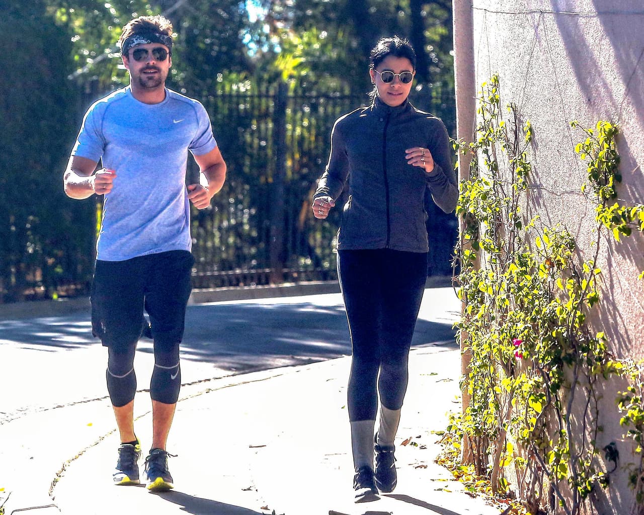 No es algo fuera de lo normal ver a esta pareja haciendo diferentes tipos de ejercicios.