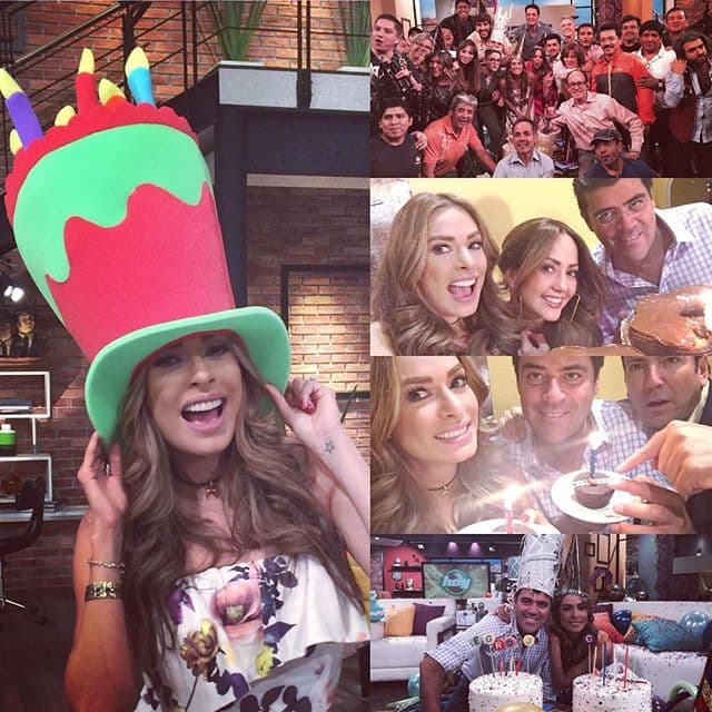 En HOY también la festejaron sus compañeros y toda la producción.