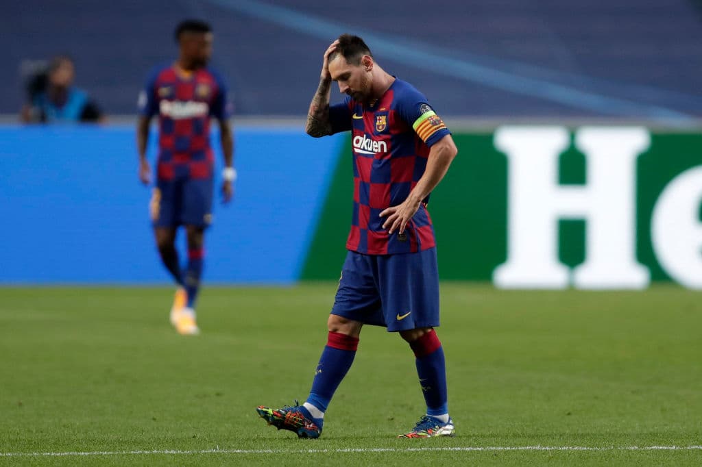 Barcelona quedó exhibido ante el gigante bávaro tras caer 8-2; el astro argentino sufría su caída más dolorosa en el terreno de juego.