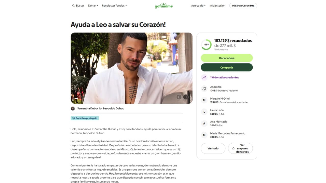 Piden apoyo para actor Leopoldo Dubuc, quien requiere una operación de corazón.