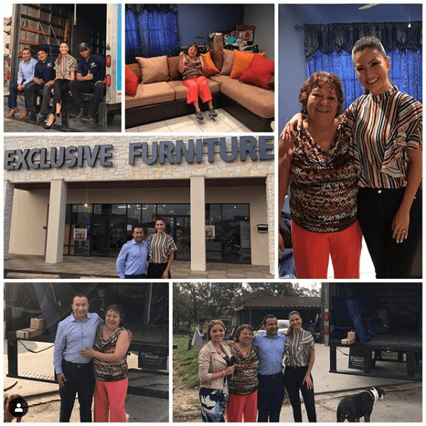 Esta semana, estuvo en Houston junto a Carlos Calderón para presentar las historias de esta parte del país, una de ellas fue la de una persona damnificada luego del huracán Harvey, a quien tuvo la oportunidad de llevarle muebles nuevos para su hogar, lo anterior gracias a un empresario local. Para Ana, ser parte de ello hace que los viajes de trabajo valgan la pena.