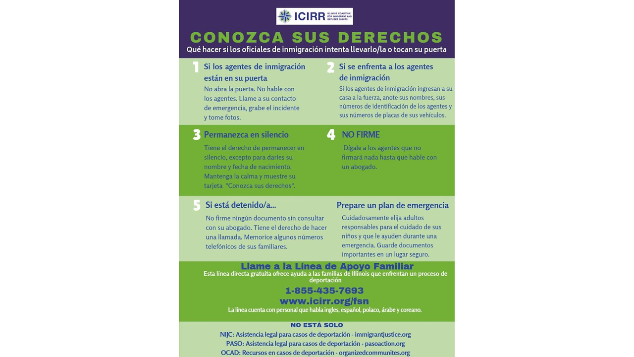 Guía de derechos de ICIRR.