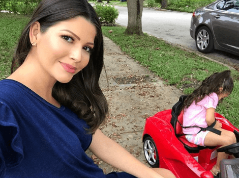 También los momentos que pasa con su hija Giulietta. Ella siempre está lista para captar a su pequeña.