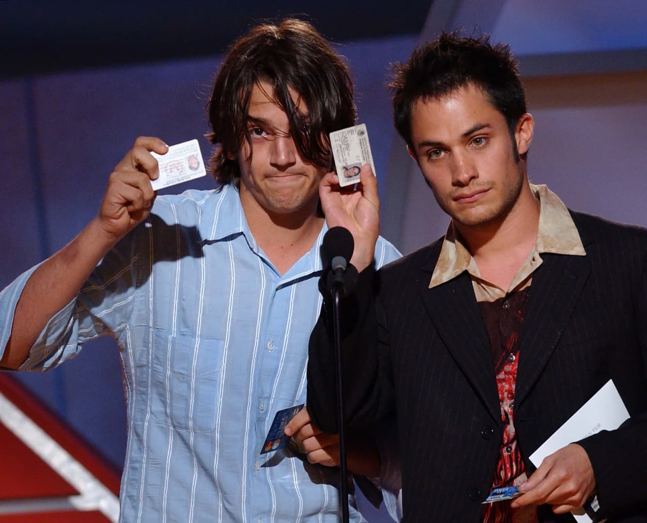 Los actores fueron presentadores de los Spirit Awards en Santa Mónica en el año 2002.