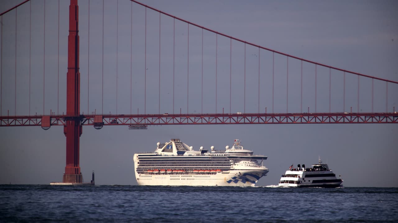Crucero de la empresa Princess con infectados de covid-19 atraca en San Francisco