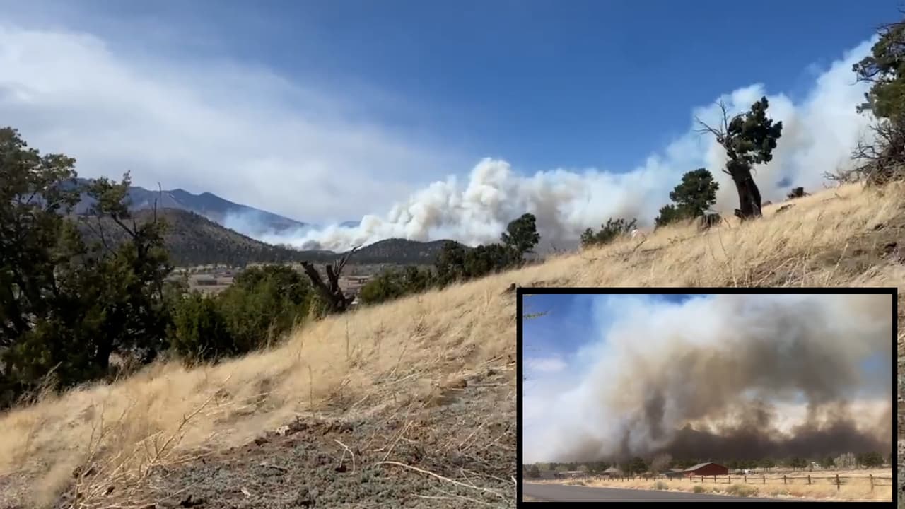 Van más de 700 viviendas evacuadas y docenas de estructuras destruidas por incendio forestal al norte de Arizona