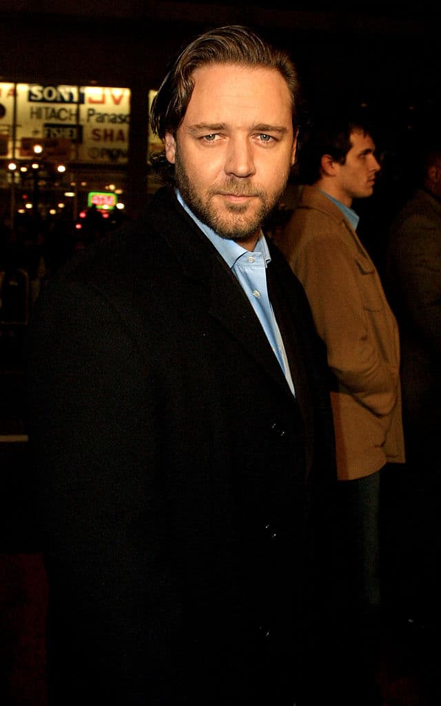 Otro que alcanzó a llevarse un susto bastante grande y serio fue
<b>Russell Crowe</b>.
