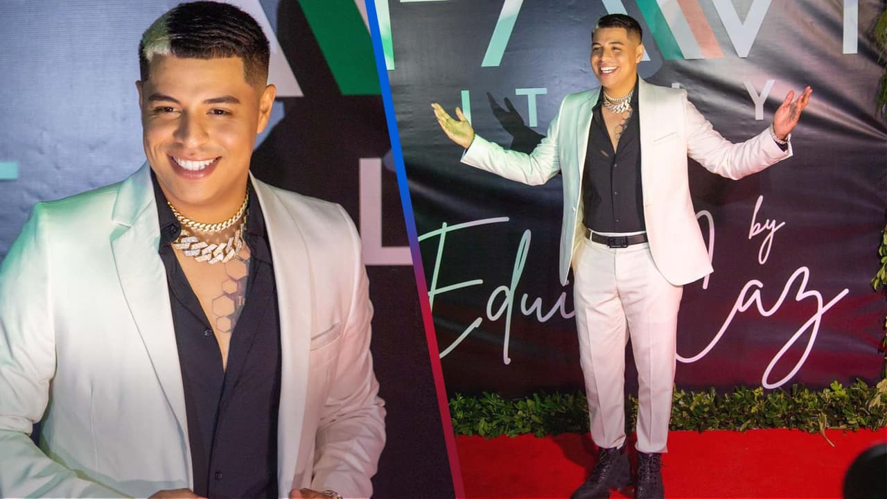 Eduin Caz lanza su línea de ropa y bajo el efecto del alcohol, modela algunos de sus diseños