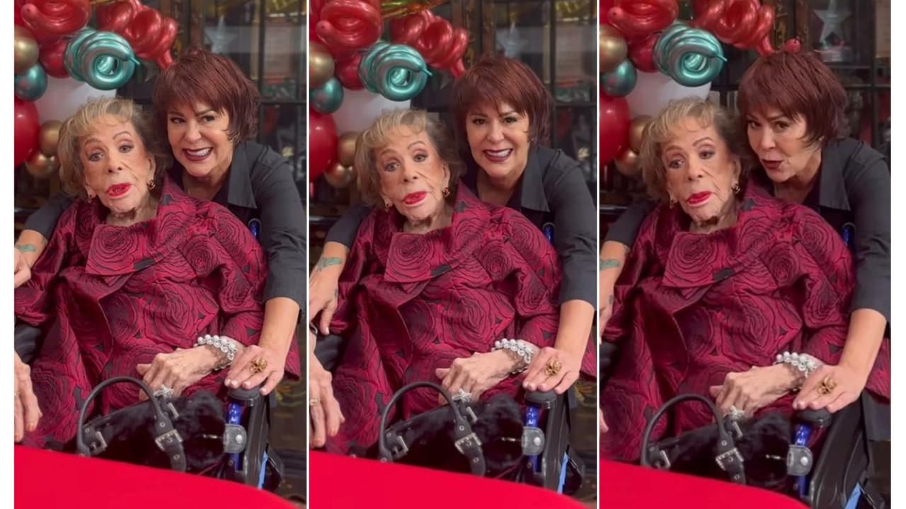 Así reapareció Silvia Pinal en el festejo de su cumpleaños.