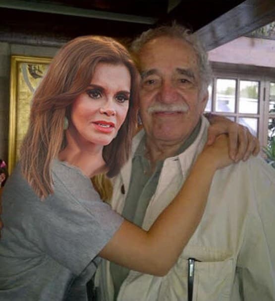 Como cuando los usuaris se pusieron creativos e hicieron su fotomontaje junto a Gabriel García Márquez, borrando la cara de Shakira.