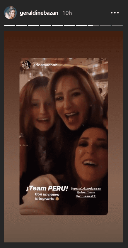 Después del festival, Geraldine se fue de fiesta con sus amigas y se llevó a Elissa, su hija de 10 años de edad.