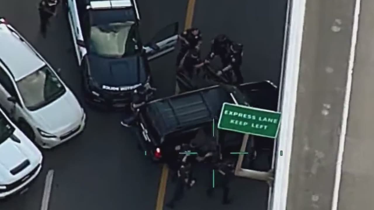 Cómo capturaron a un presunto secuestrador en plena autopista y persecución en Houston 