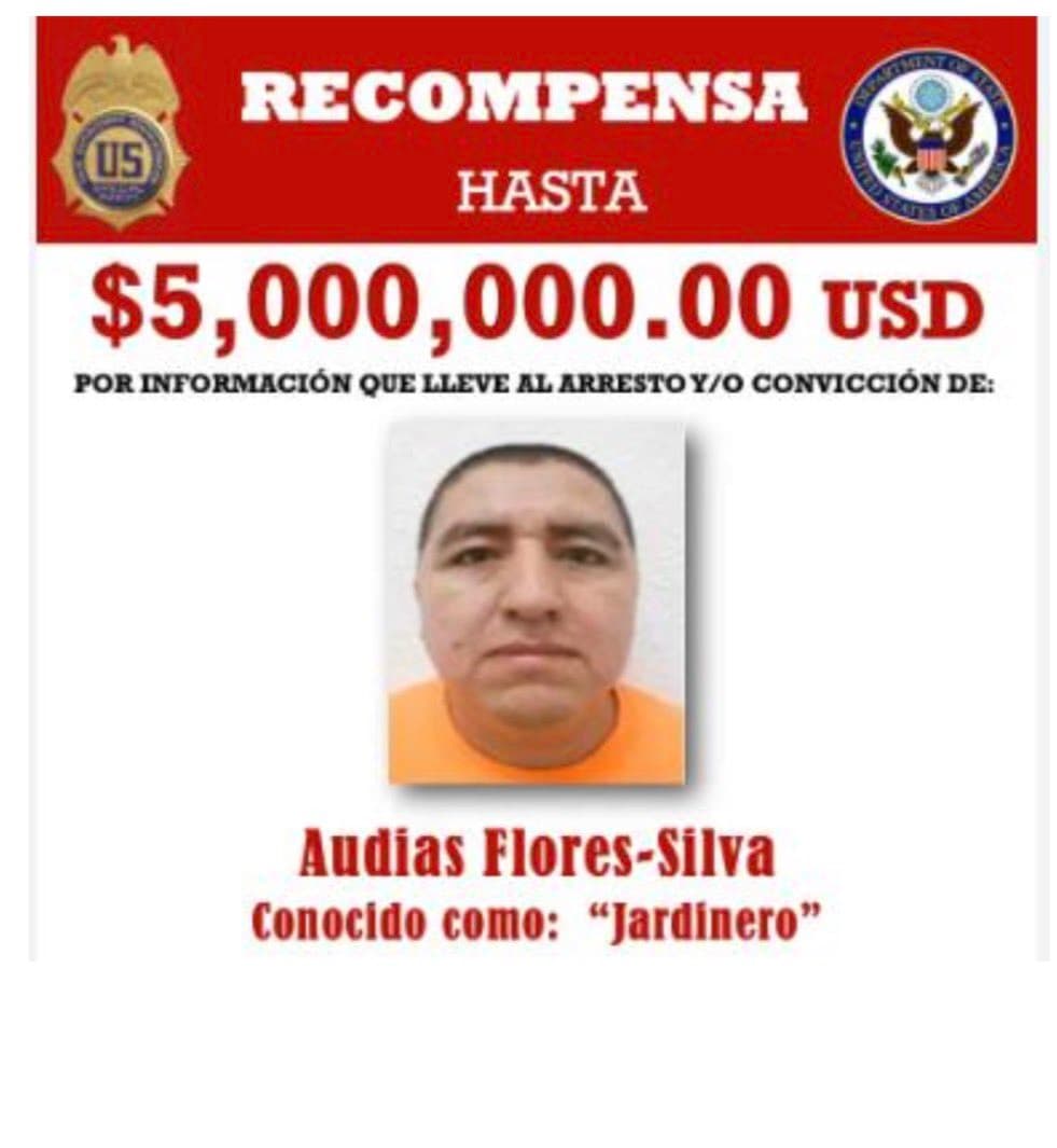 Detienen en México a Audias Flores Silva, alias “El Jardinero”, uno de los líderes del CJNG y por el que EEUU ofrecía una recompensa de 5 millones