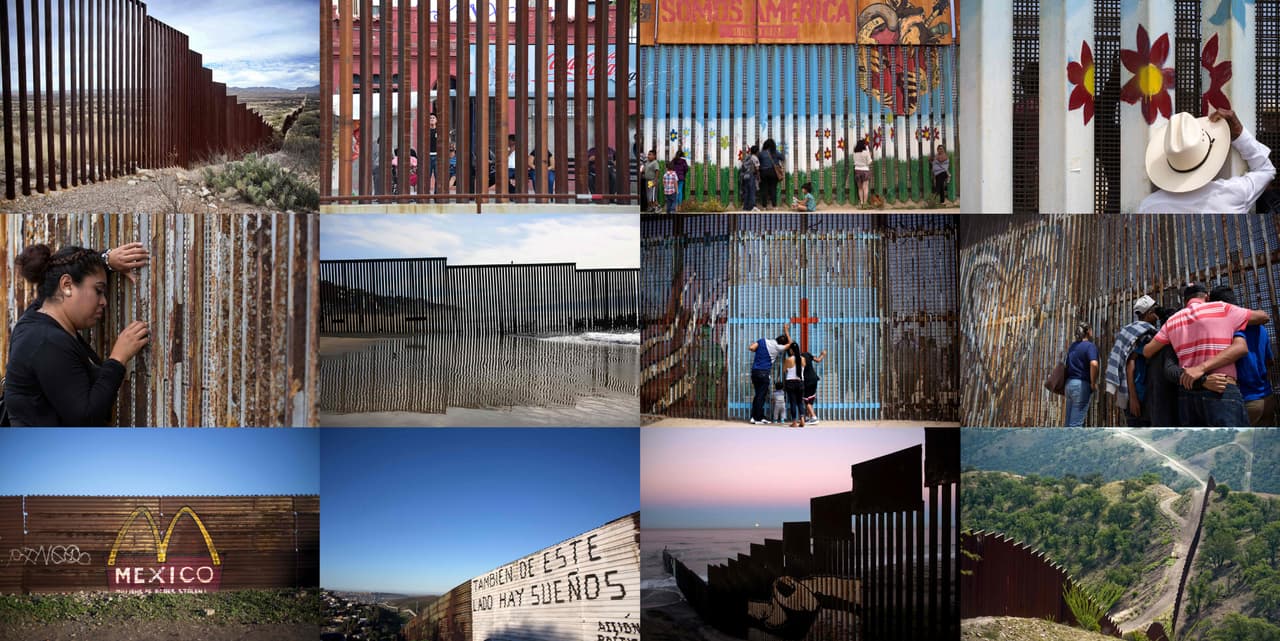 El muro fronterizo en Arizona