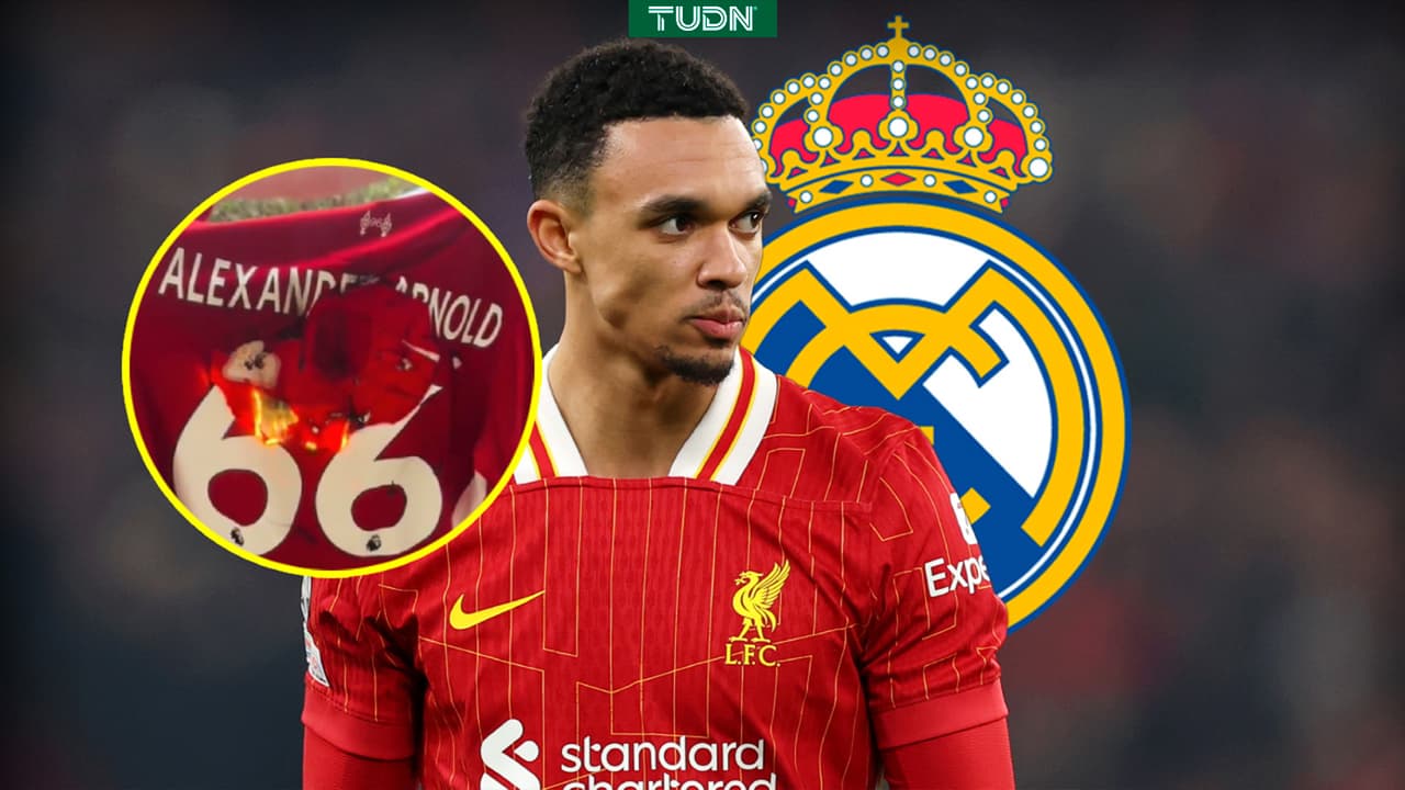 Fan de Liverpool quema su playera de Alexander-Arnold por su 'llegada' al Real Madrid