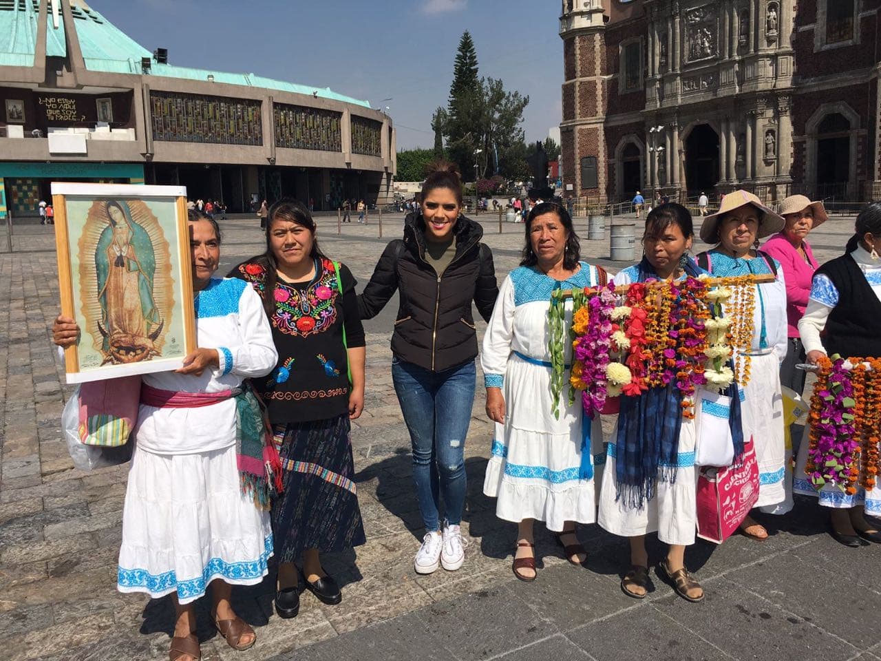 Así fue la primera visita de Francisca a la Basílica de Guadalupe