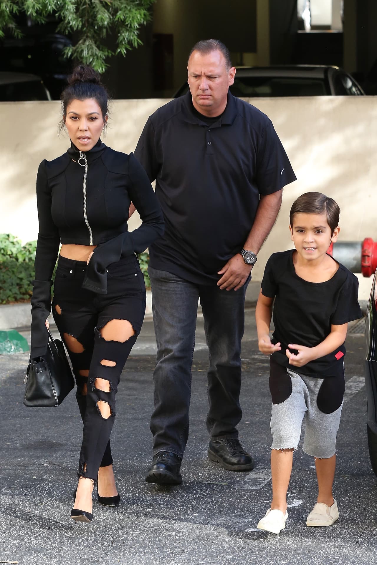 La estrella de televisión y Mason iban custodiados por un guardaespaldas, algo que antes no acostumbraban.