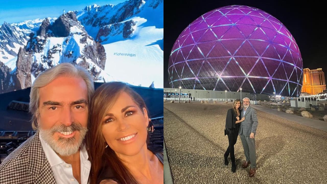 Lorenzo Lazo y Luz Blanchet presumieron su estancia en The Sphere.