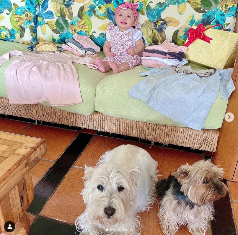 Uno de los detalles que tienen en común es su amor por los animales. De hecho, en Instagram comparten cómo su bebé convive con las mascotas de casa.
<br>