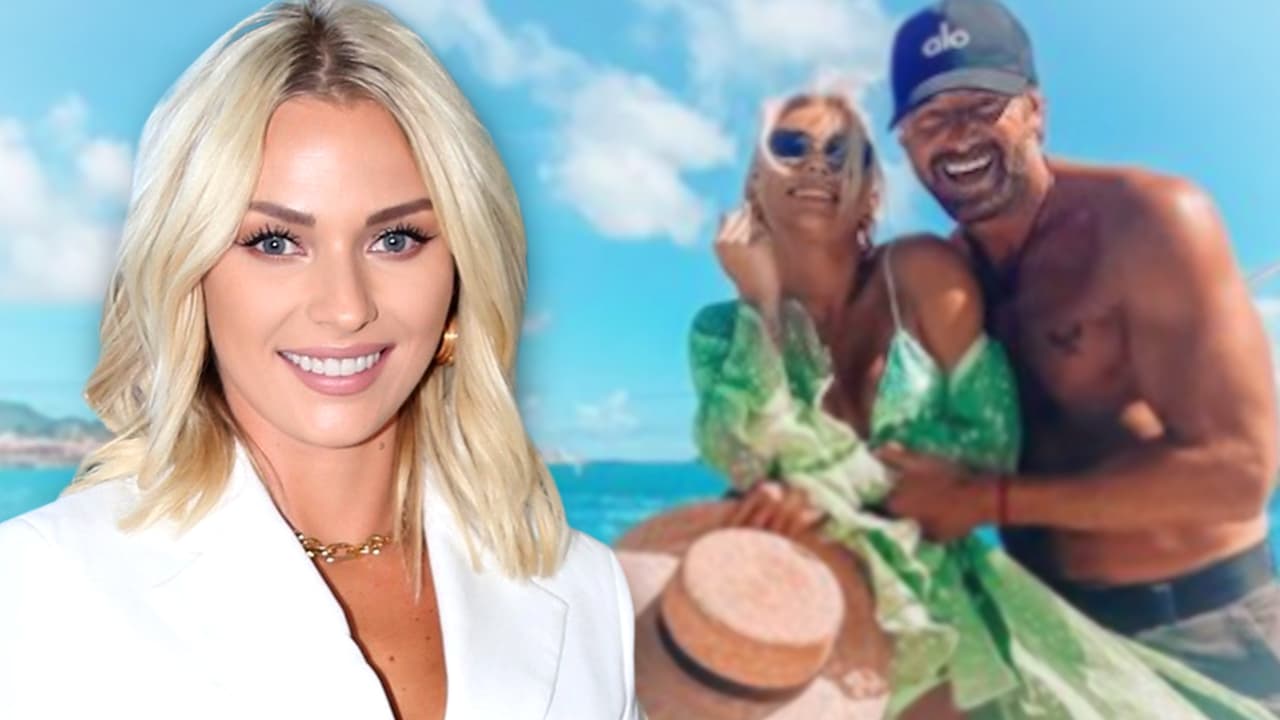 Con la lengua afuera y en bikini, Irina Baeva evidencia cómo respeta el distanciamiento social con Gabriel Soto