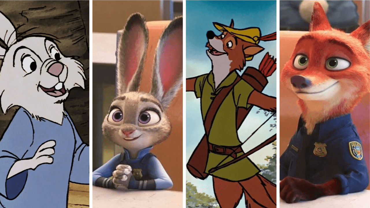 También se cree que los personajes de 'Robin Hood' son antepasados de los de 'Zootopia'
