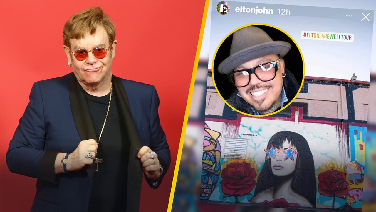 Familiares de Selena Quintanilla reaccionan al gesto de Elton John al visitar su mural en Houston, Texas