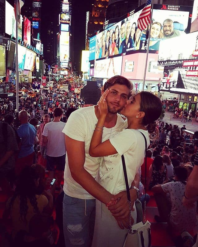 Durante una de las noches que pasaron en Nueva York.