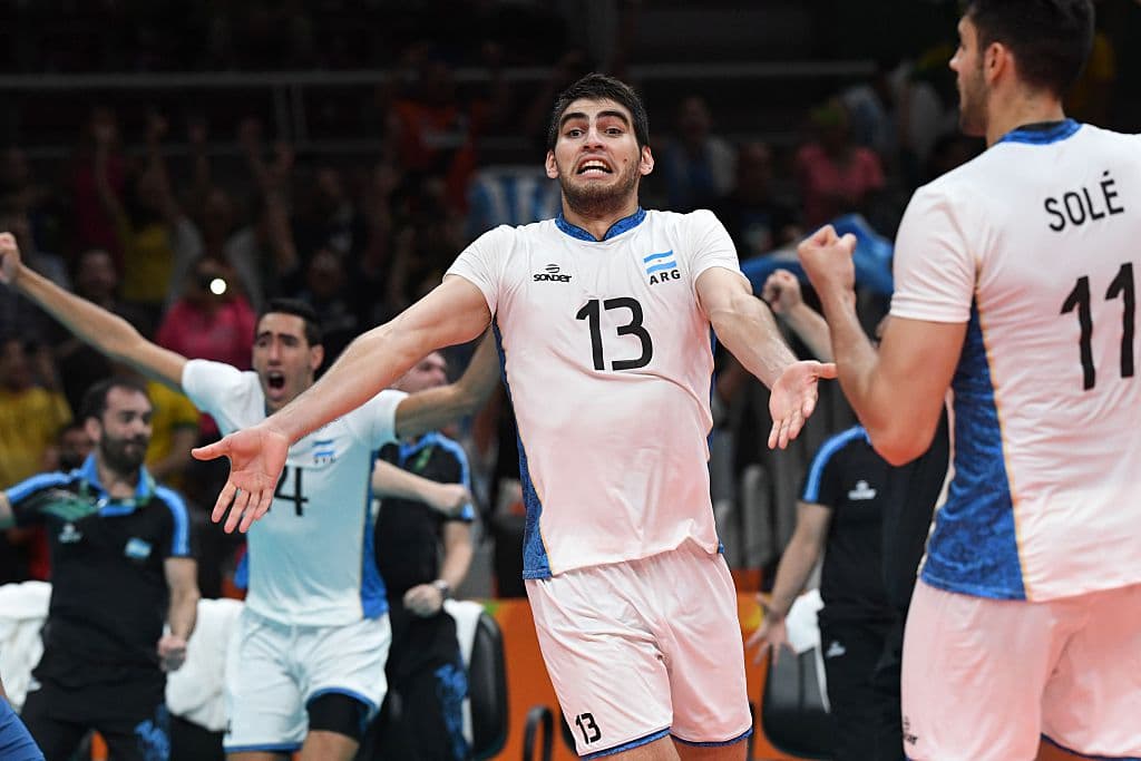 Argentina derrotó a Rusia en Voleibol masculino.