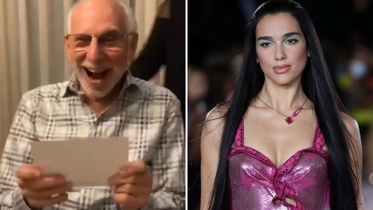Abuelito de 80 años es fan de Dua Lipa: su nieta cumplió su sueño y su reacción se hizo viral