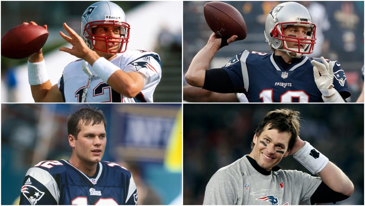 Así ha sido la evolución física de Tom Brady desde la temporada 2000 hasta el presente 2018.