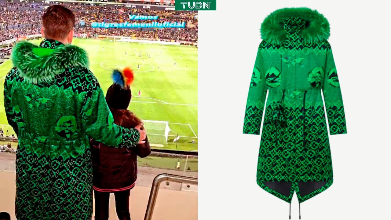 Gignac presumió un lujoso y excéntrico abrigo de una marca de prestigio en la Final de la Liga BBVA MX Femenil.