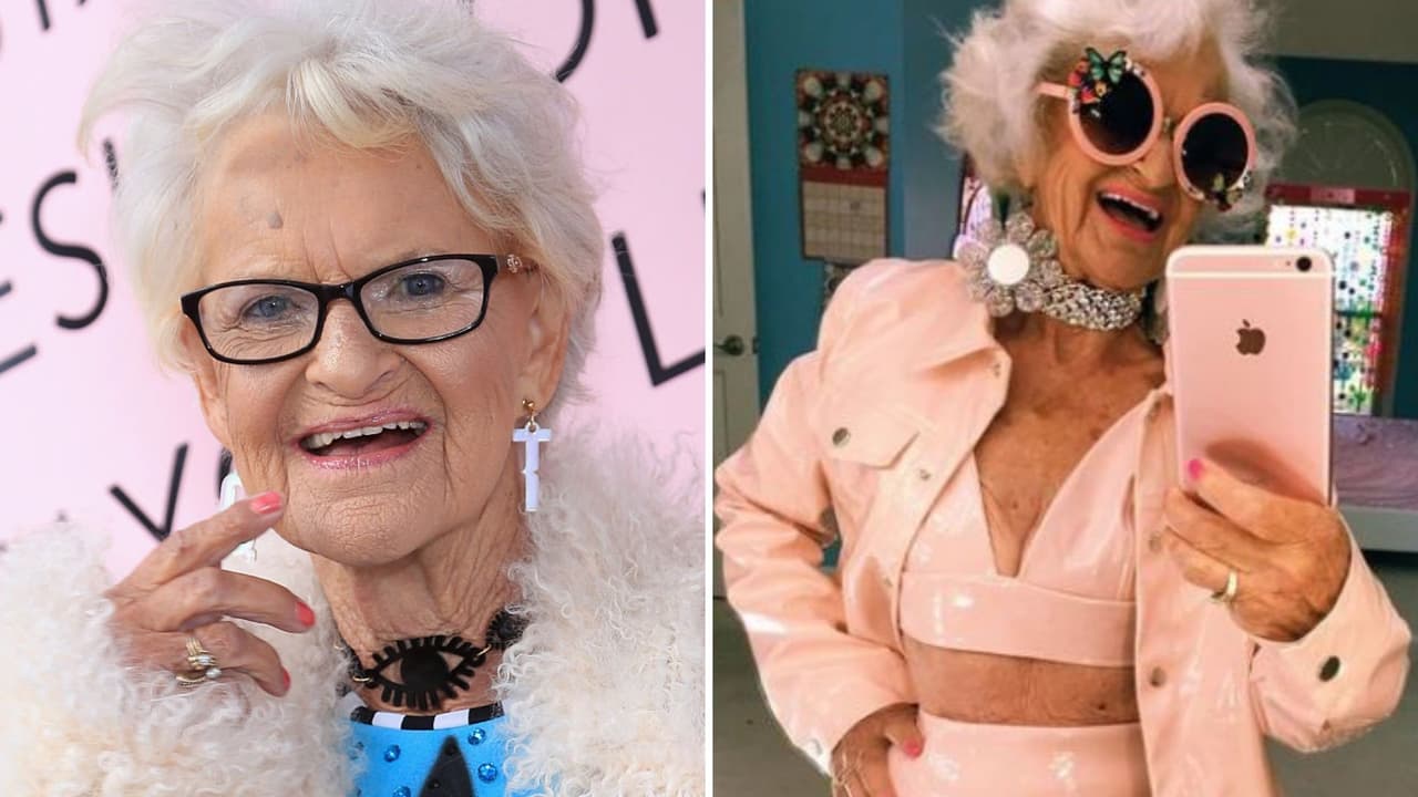 Pese a las críticas, a los 93 se volvió toda una influencer de moda: se pone lo que quiere