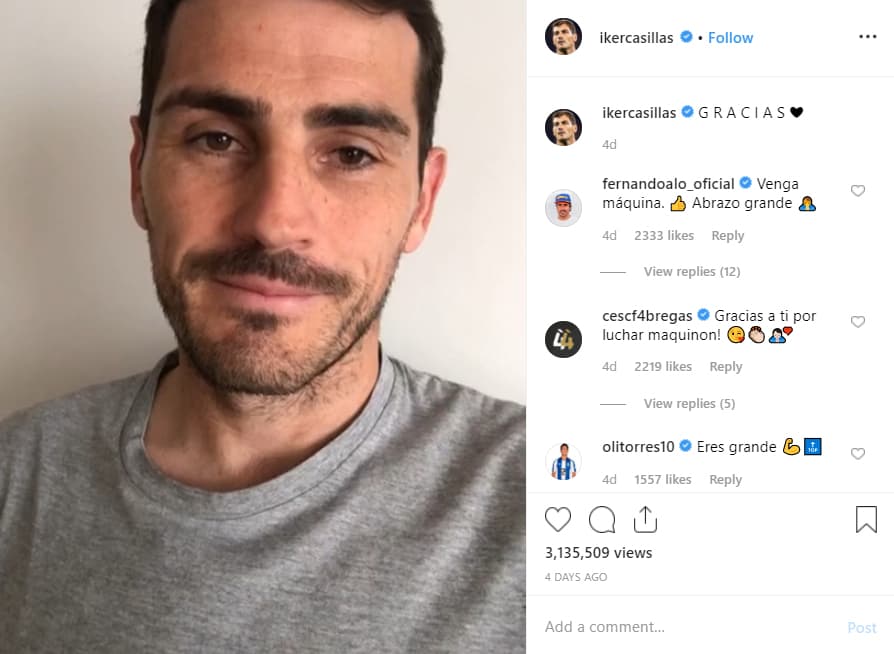 "Tengo que estar feliz, feliz porque desde hace 20 días uno sigue estando aquí con vosotros. Los 37 se fueron... ¡menos mal! ¿Qué nos traerán los 38?... por ahora, ¡verlos!", se lee en su mensaje.
<br>