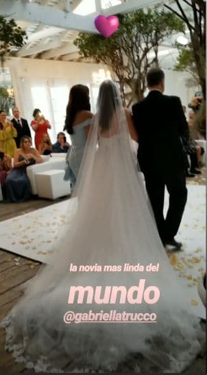 "¡La novia más linda del mundo!", comentó Blondet junto a esta imagen compartida en sus historias de Instagram.