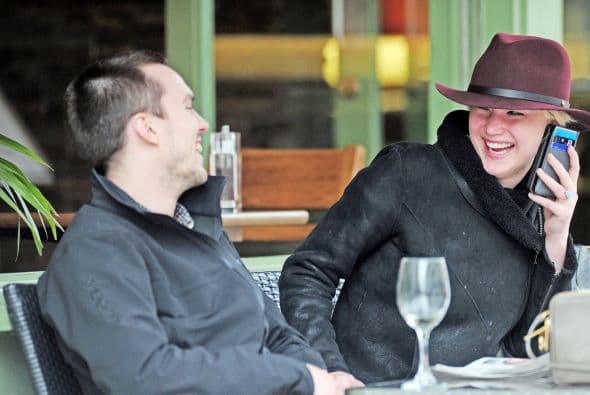 Los ex novios se volvieron a ver las caras luego de dar inicio las grabaciones de su siguiente película juntos, “X-Men: Apocalypse”.