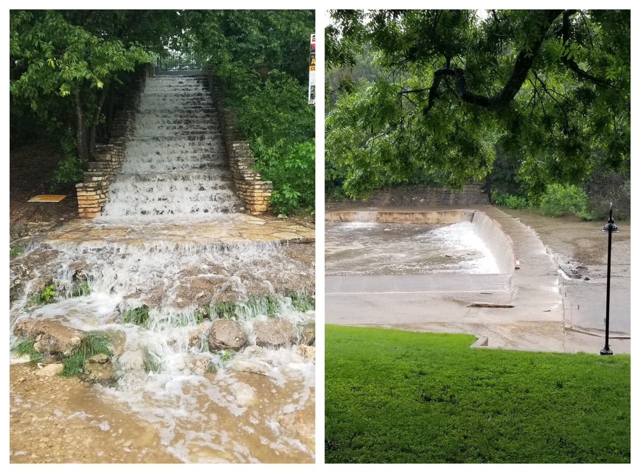 Autoridades de Austin cierran temporalmente la piscina Barton Springs debido a inundaciones