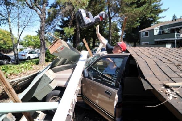 El epicentro fue a unas 6 millas al suroeste de Napa y a 49 millas de Sacramento.