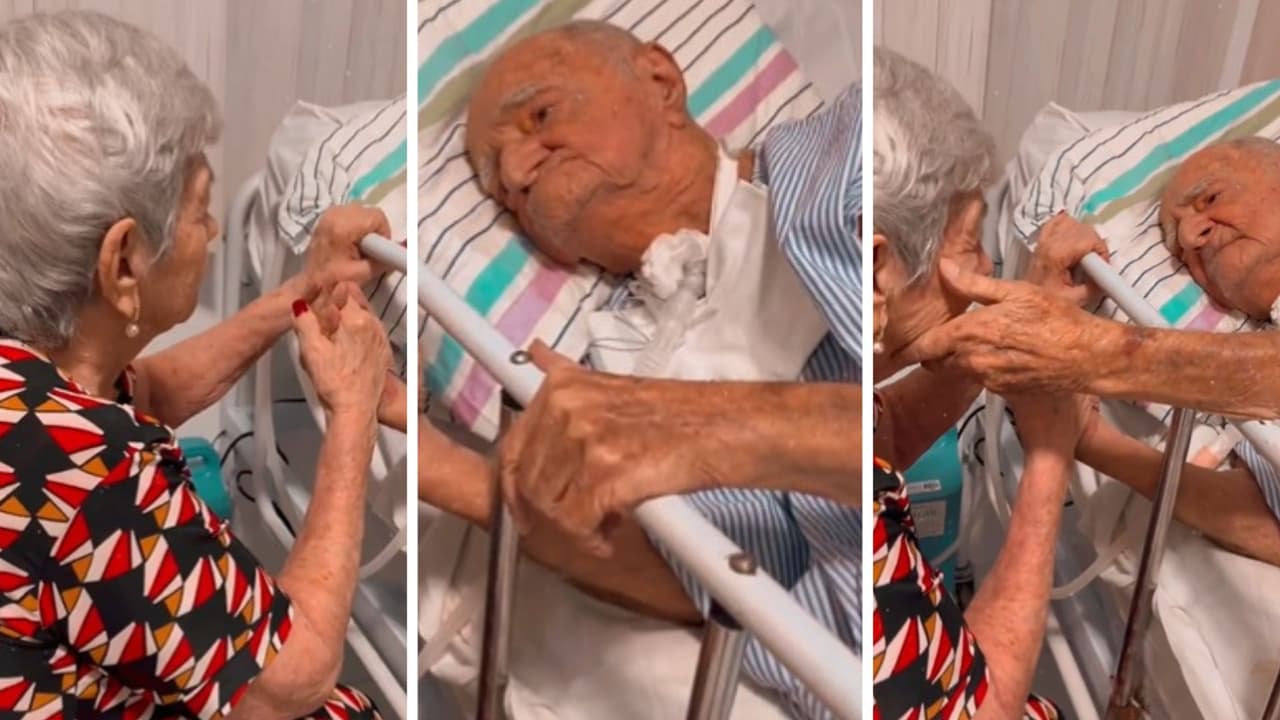 Abuelita le dedica una canción de Roberto Carlos a su esposo