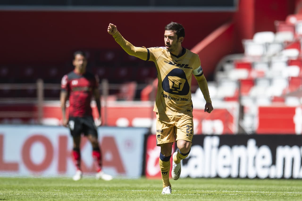 Una polémica victoria para los 'Diablos Rojos', pues el árbitro anuló un gol para los Pumas de la UNAM y, de último minuto, Alexis Canelo anotó el gol del gane para Toluca en casa, durante la Jornada 6 del Torneo Guard1anes 2021.
