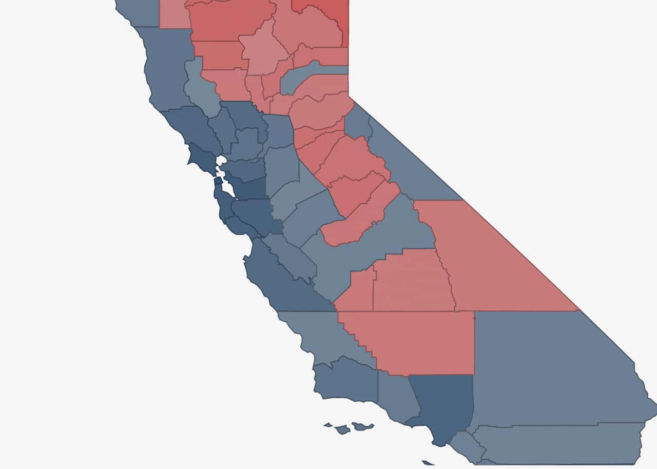 Mapa Político de California