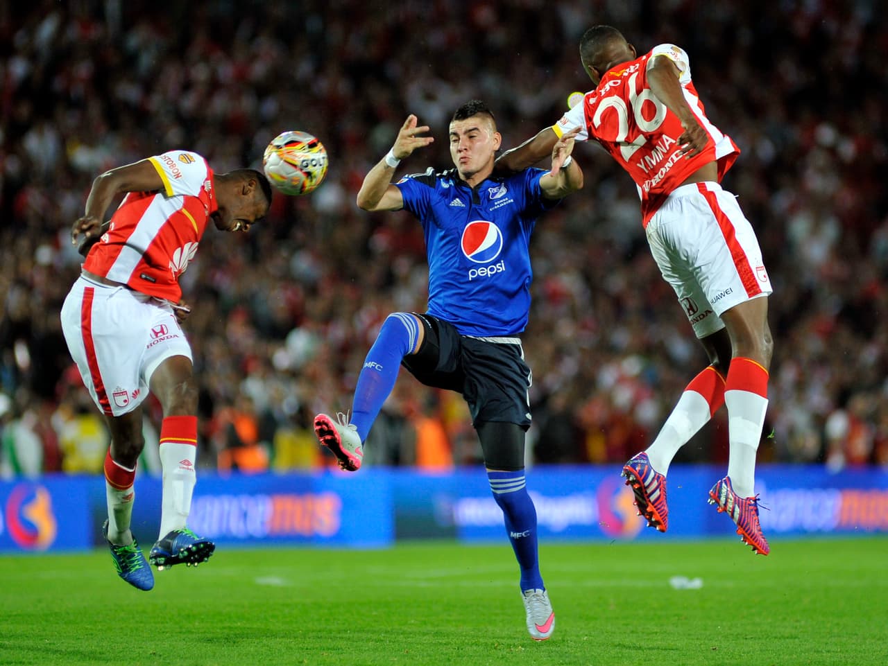 Empate en el clásico entre Independiente Santa Fe y Millonarios