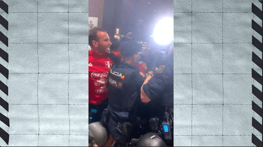 Serenata a Perú en Madrid acaba en bronca con la policía y detenidos