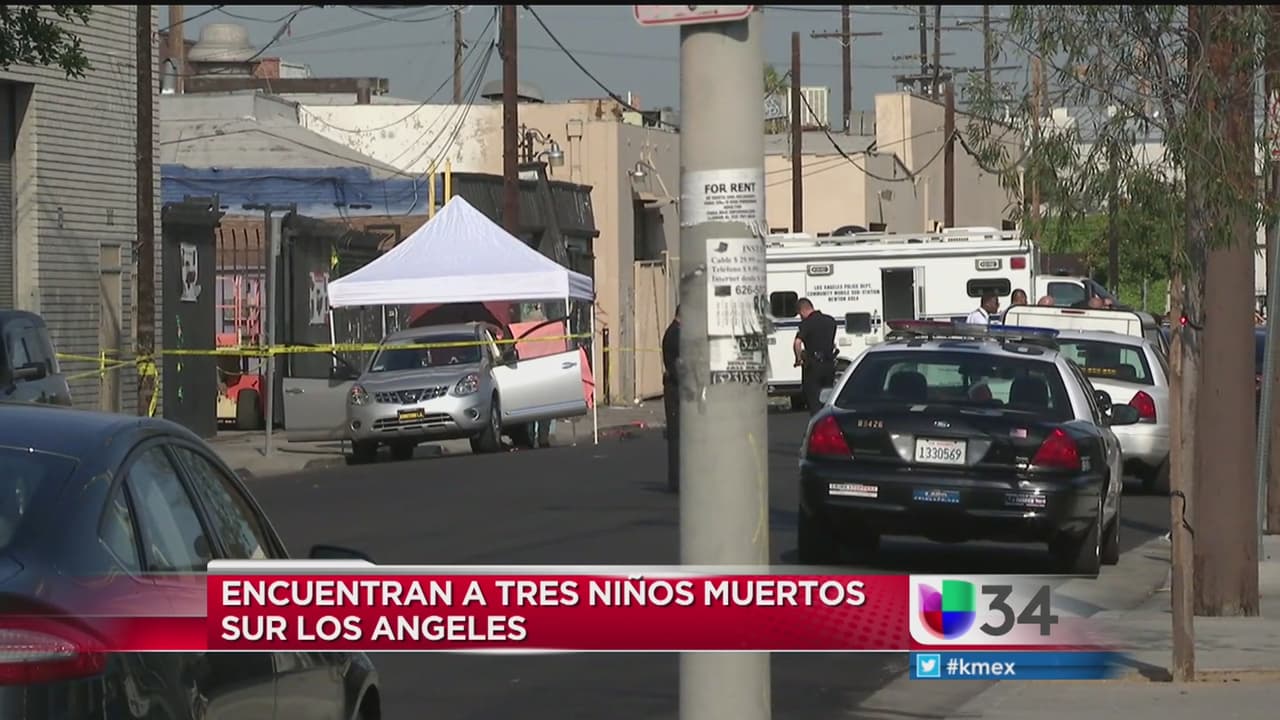 Luto en el sur de Los Ángeles por muerte de tres hermanitos