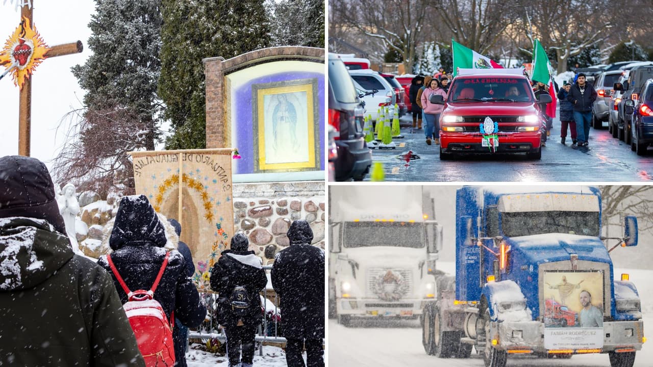 Inician celebraciones de la Virgen de Guadalupe en Chicago: cientos de devotos acuden al santuario