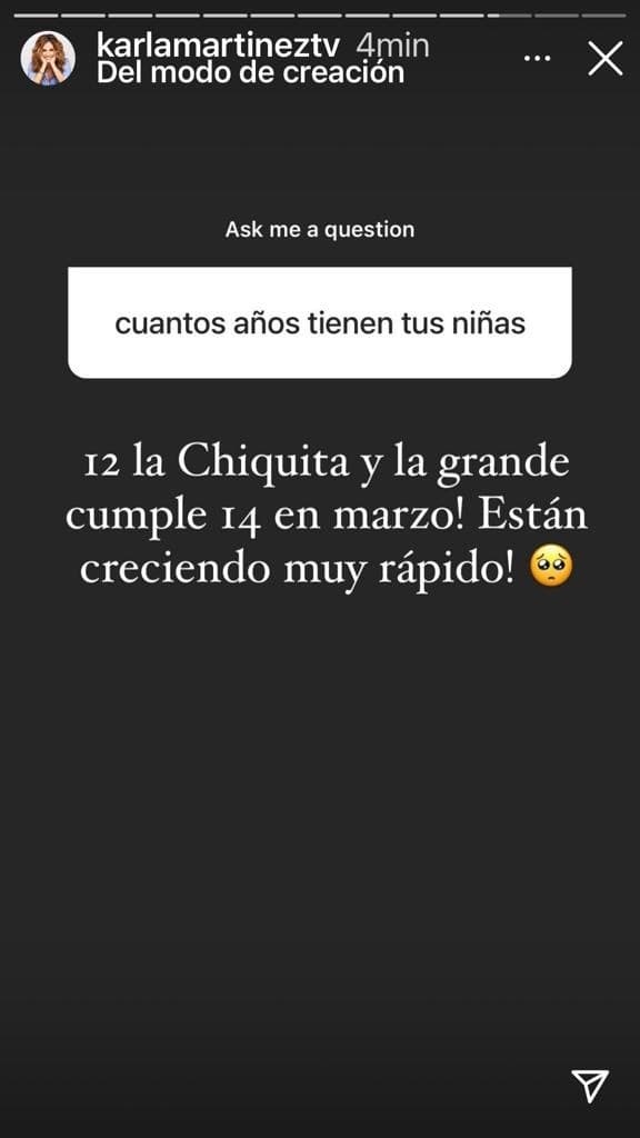 En las redes sociales de Karla, hemos podido ver crecer a Michaella y Antonella.