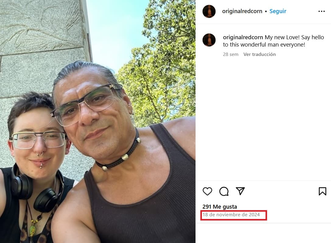 Jonathan Joss presentó en Instagram a su "amor", Tristan Kern de Gonzales.