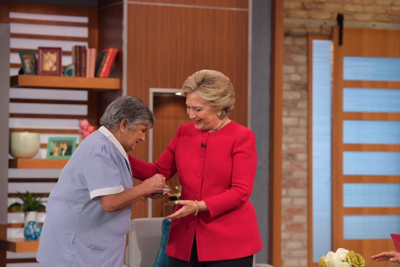 Hillary Clinton se mostró muy agradecida con el gesto de Martica.