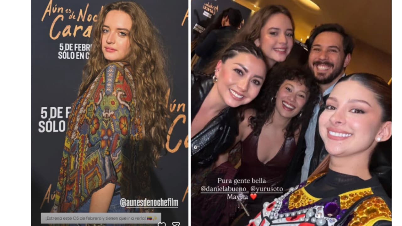 Maya Berry Spear en la premier de la película 'Aún Es de Noche en Caracas', llevada a cabo la noche del 28 de enero de 2026 en la Ciudad de México.